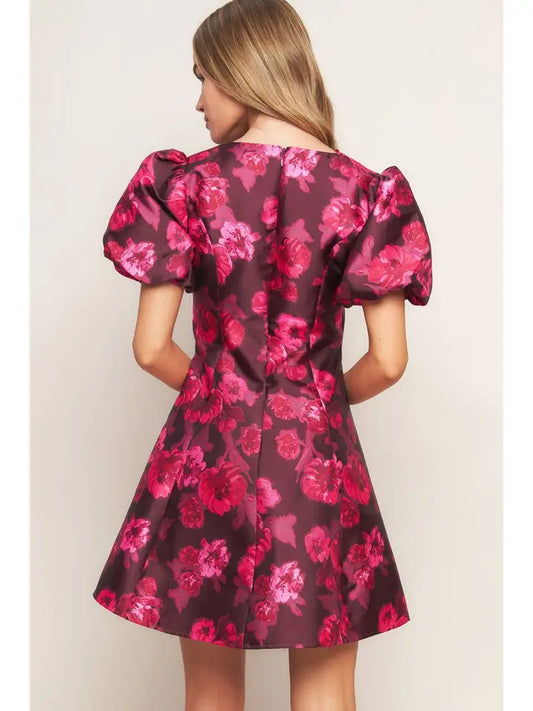 Printed Woven Mini Dress