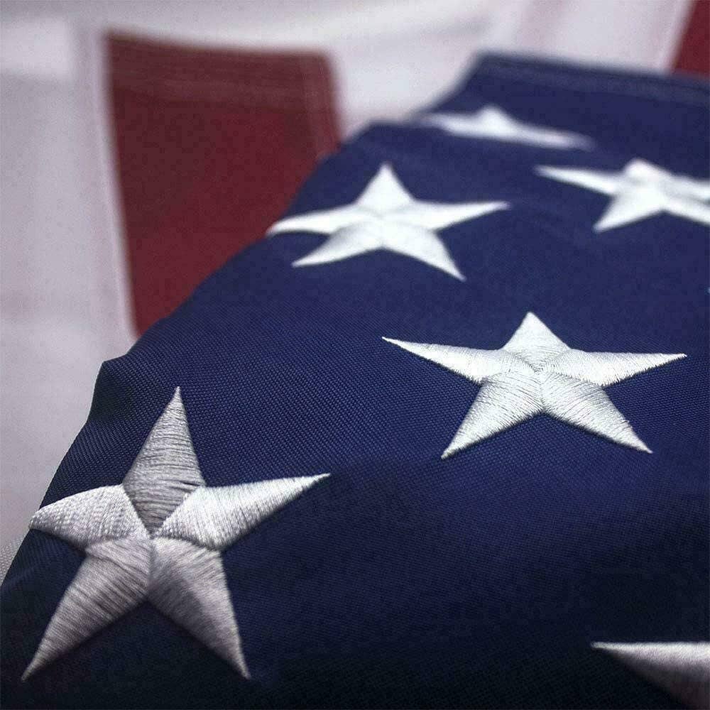 American Flag Outdoor Embroidered: 5x8 FT
