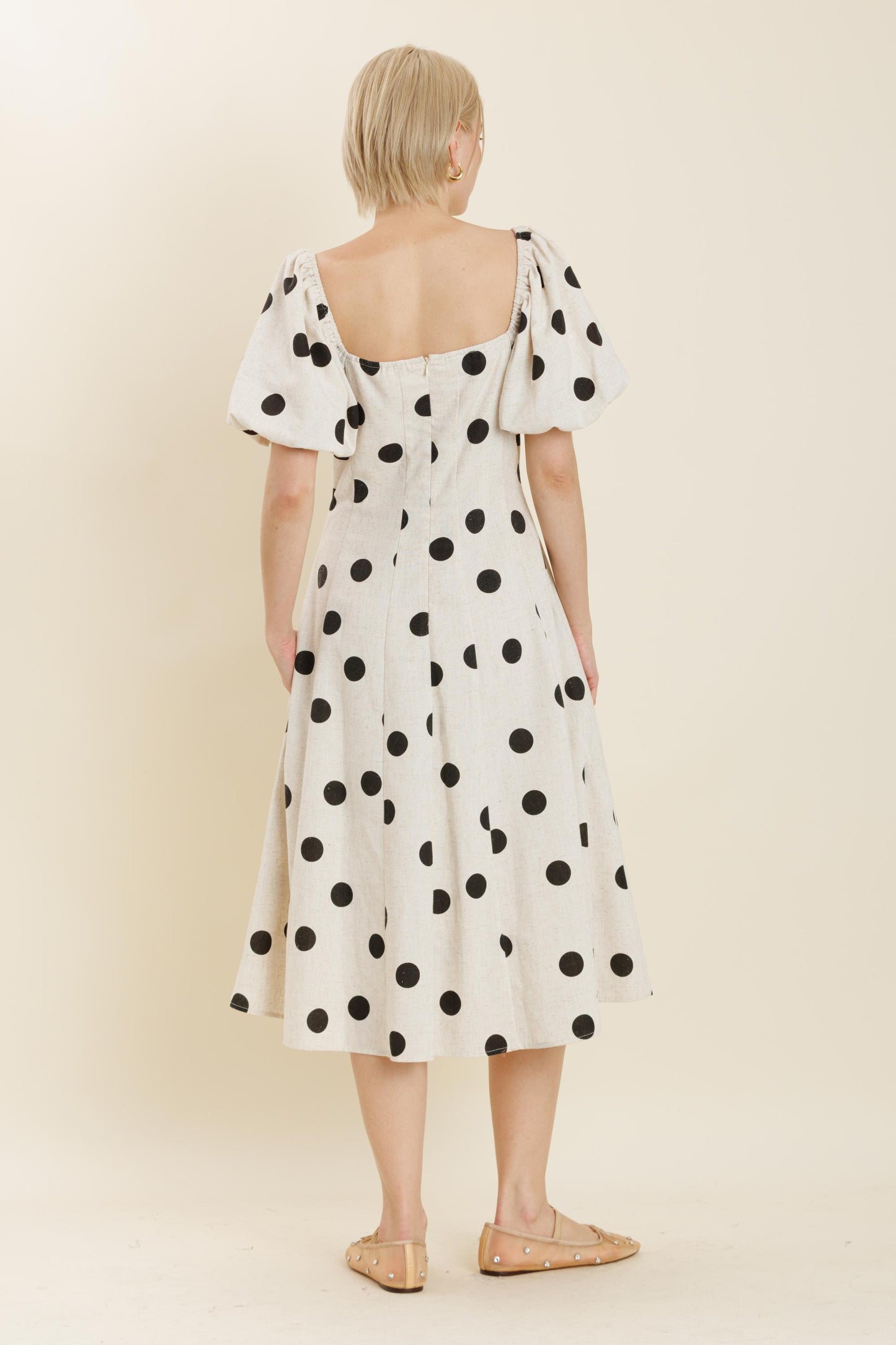 Polka Dot Midi Dress