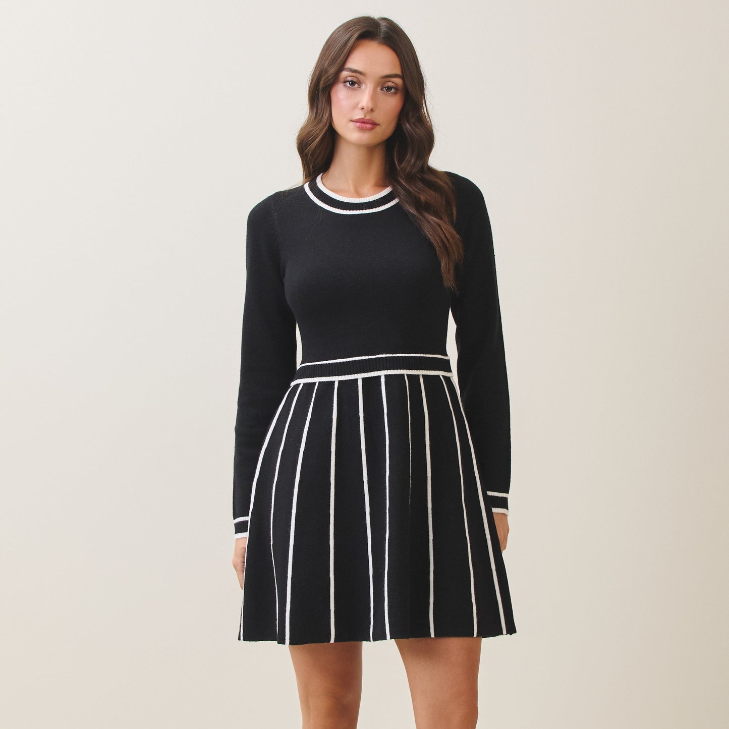 Contrast Knit Mini - The Season Boutique