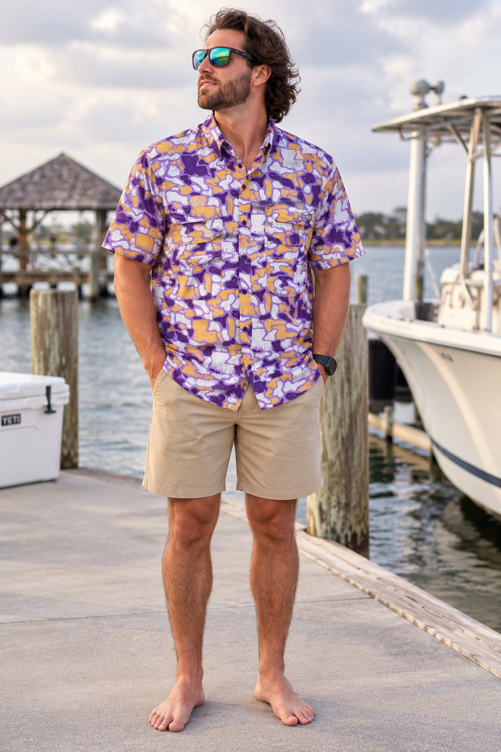 Louisiana Camo Fishing Shirt