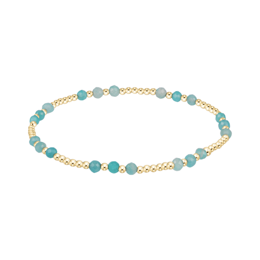Joy Gem 3mm Bracelet - Amazonite