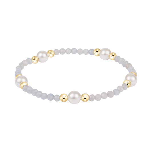 Purpose Pearl 6mm Gem Bracelet - Aquamarine