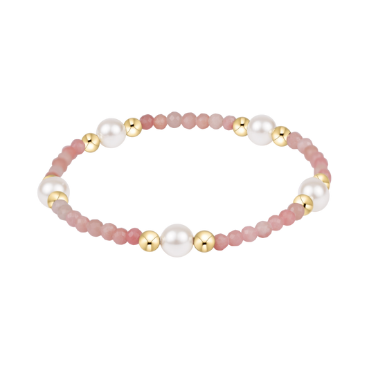 Purpose Pearl 6mm Gem Bracelet - Pink Opal