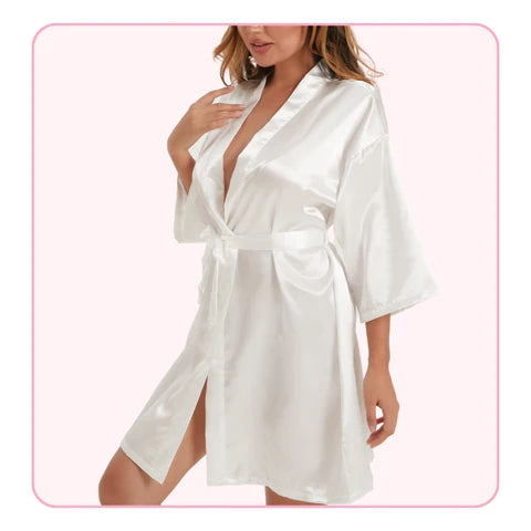 White Bridal Robe