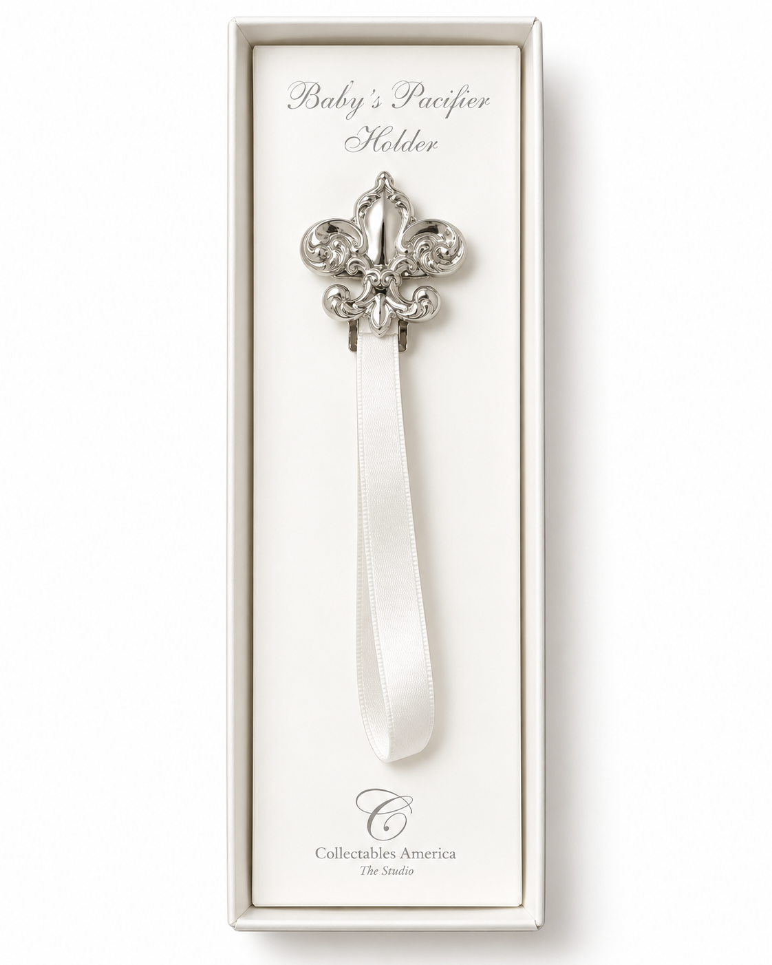 Fleur De Lis Pacifier Holder - The Season Boutique