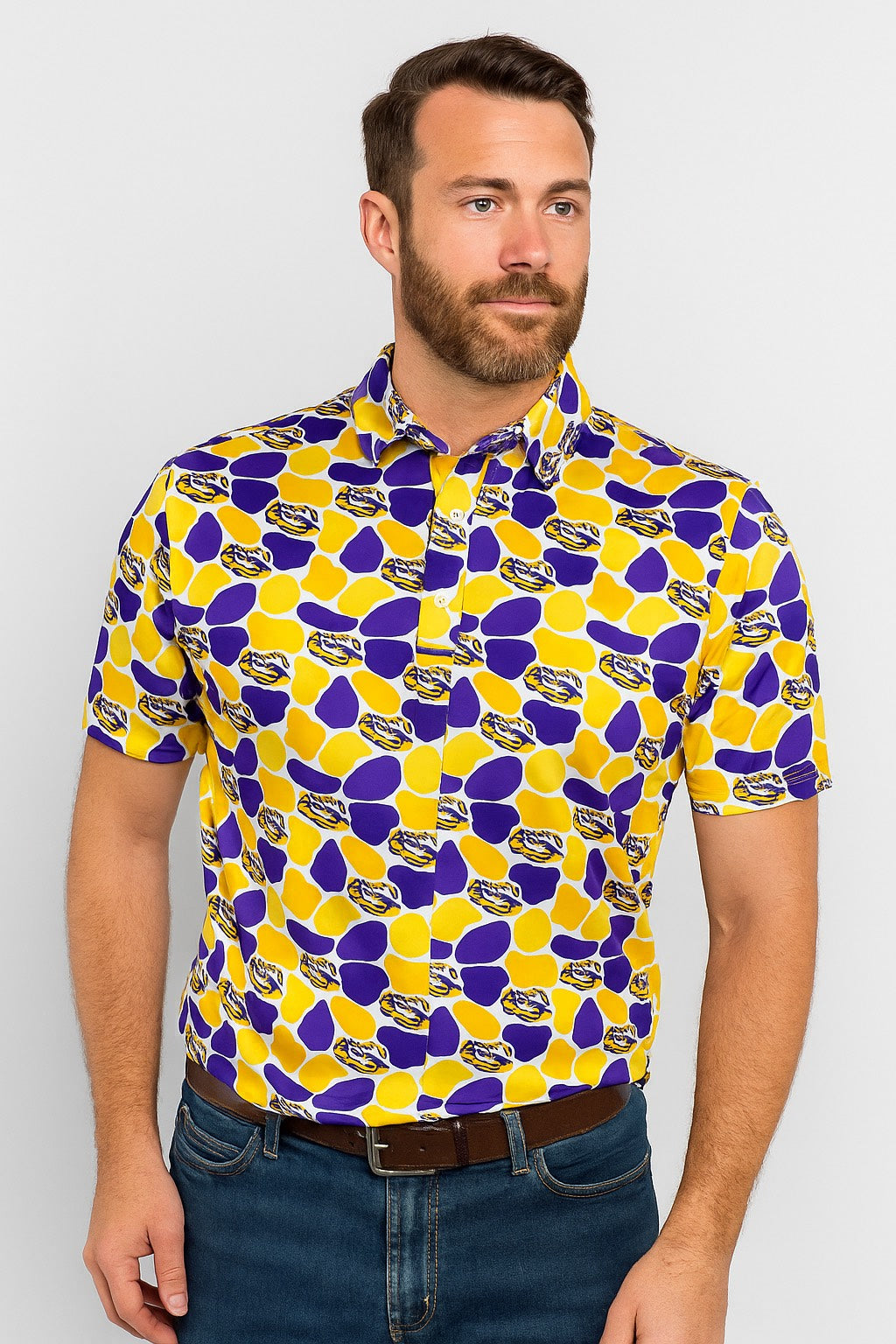 LSU Camo Polo