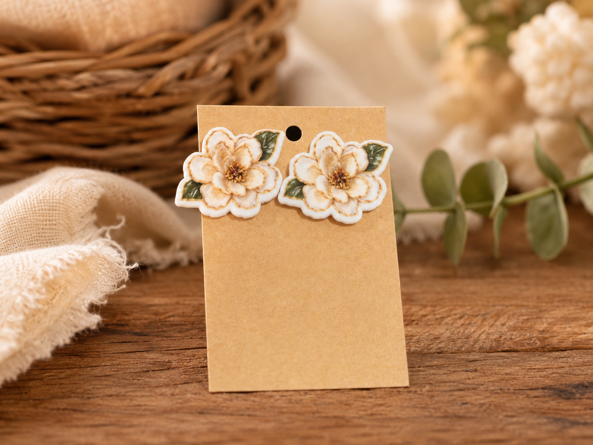 Magnolia Earrings - The Season Boutique