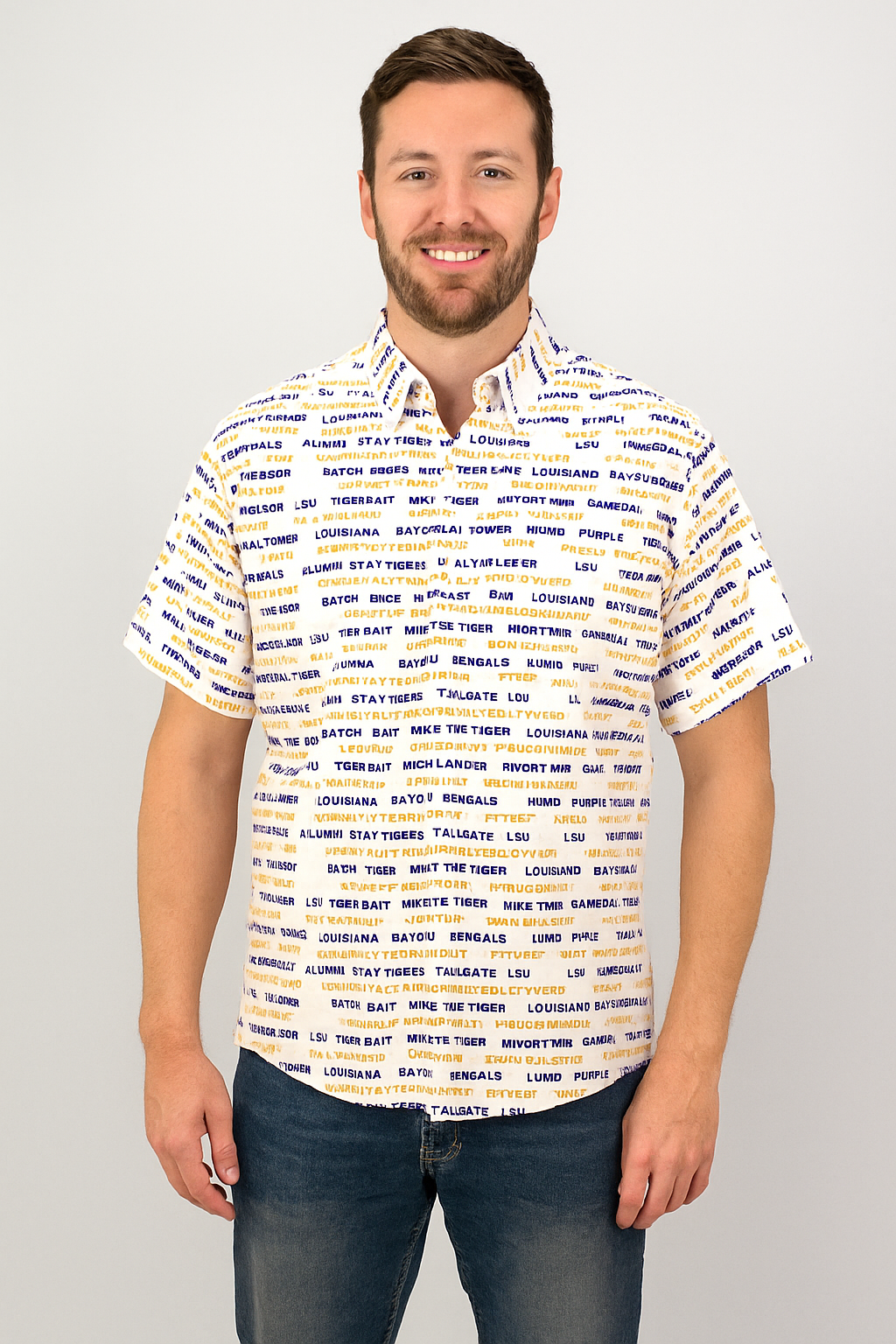 LSU Words Polo
