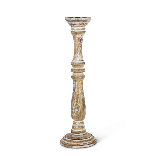 Estelle Wood Pillar Holder - The Season Boutique