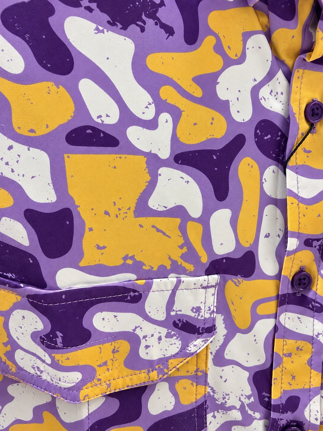 Youth Louisiana Camo Fishing Shirt