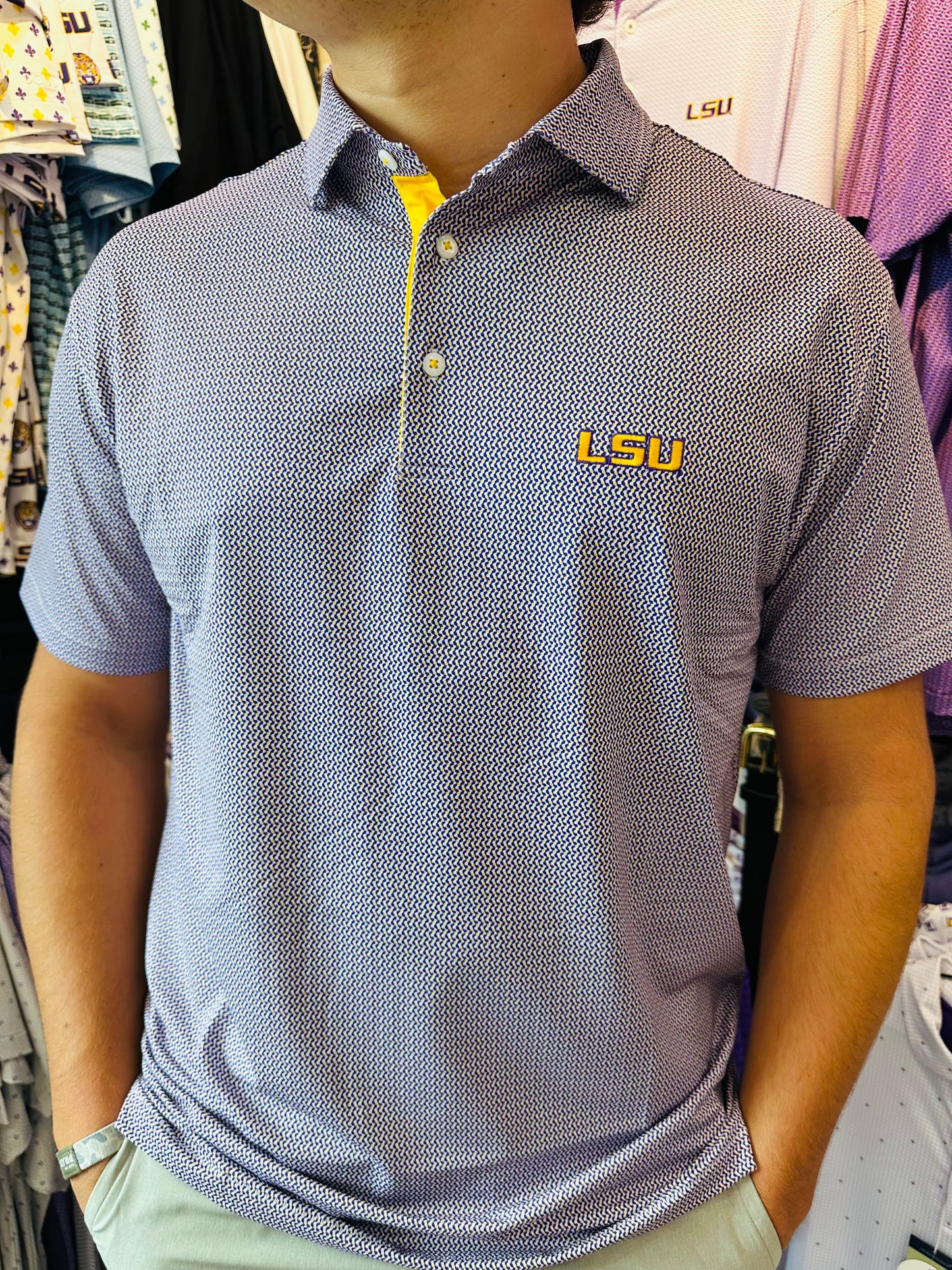 LSU Ripple Polo