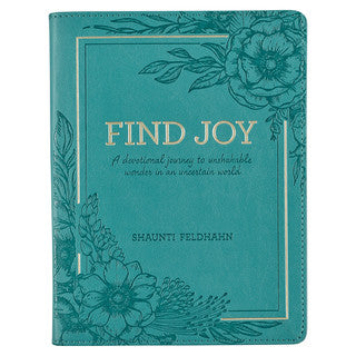 Gift Book Find Joy Faux Leather