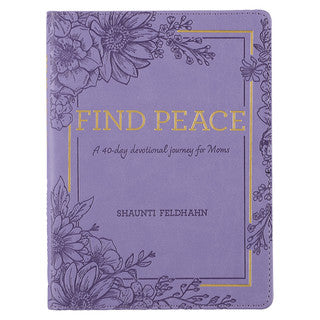 Gift Book Find Peace Faux Leather