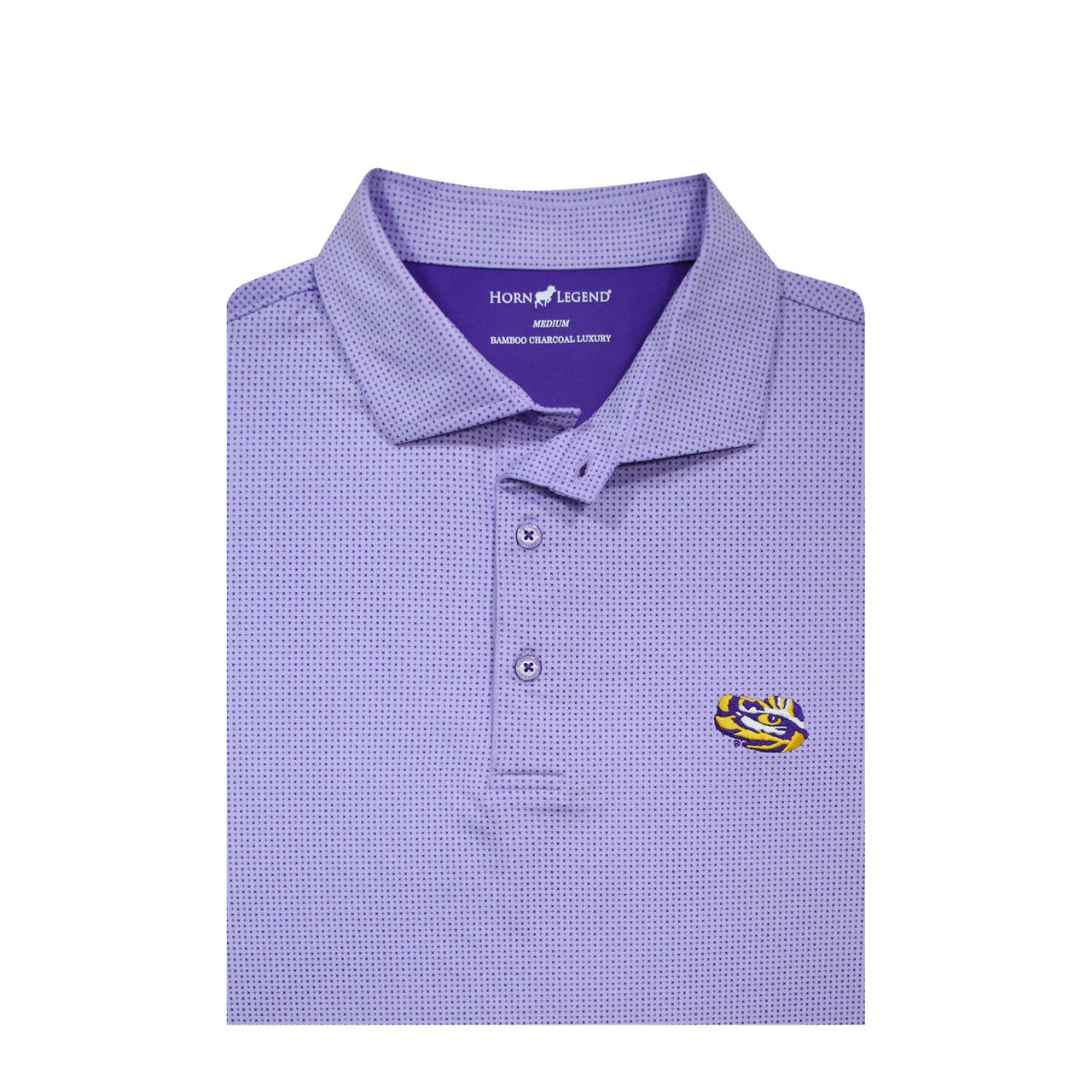 LSU Checker Polo