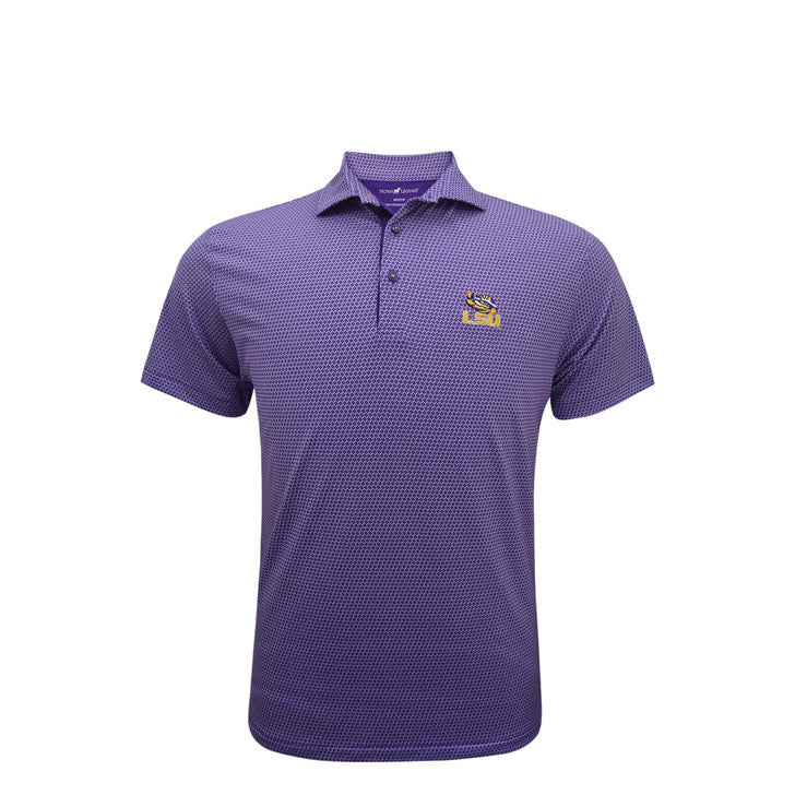 LSU Tiger Eye Purple Interlink Polo