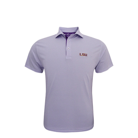 LSU Tigers Lavender Ripple Polo - The Season Boutique