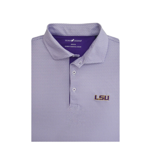 LSU Tigers Lavender Ripple Polo