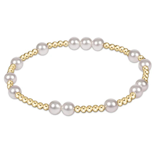 Hope Unwritten 6mm Bracelet - Pearl