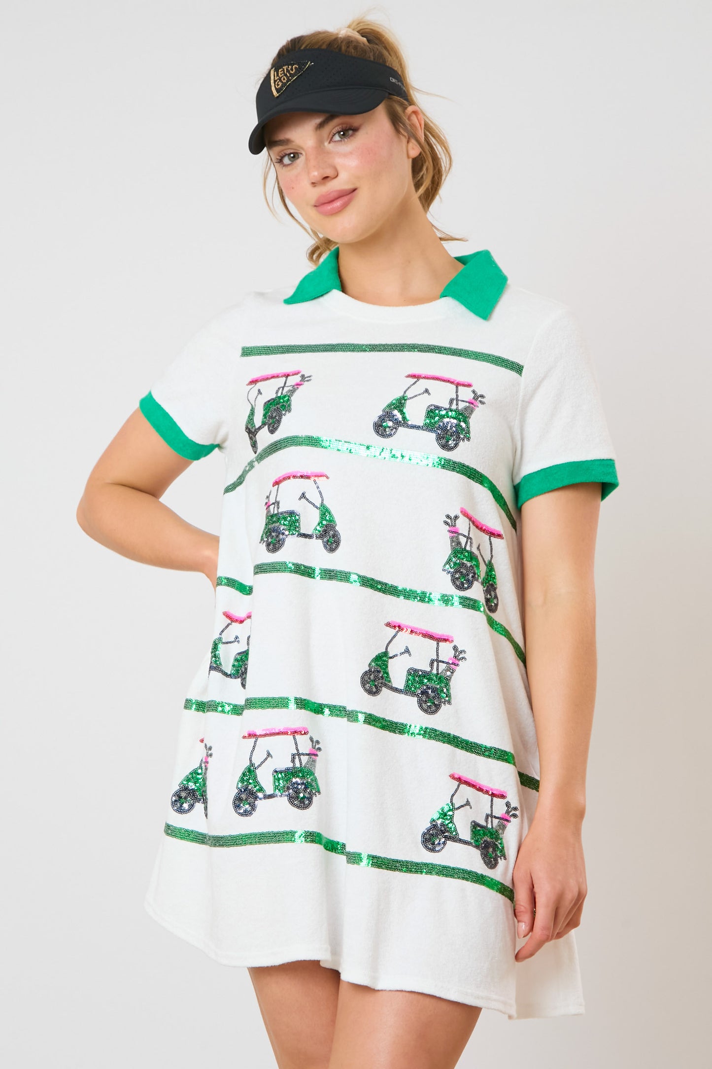 Golf Cart Color Block Mini Dress