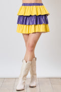 Mini Skirt With Faux Leather