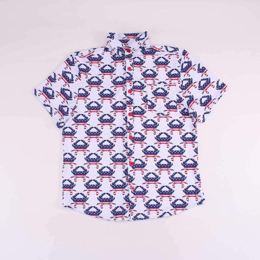 Patriotic Crab Men's Shirts