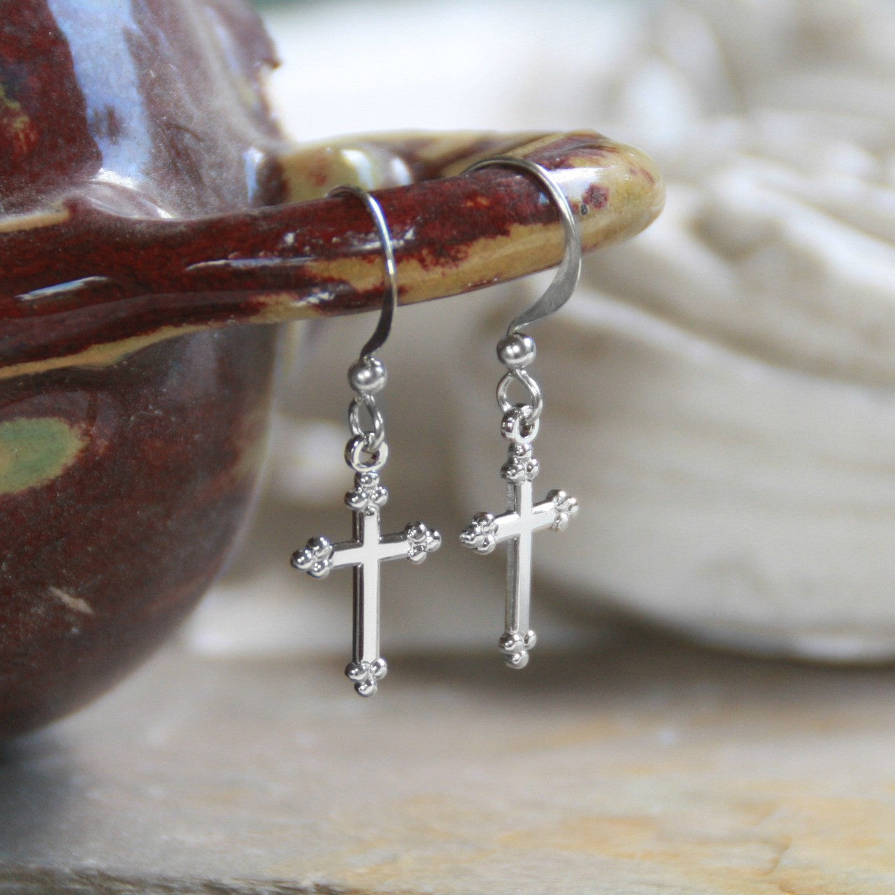 Classic Cross Earrings