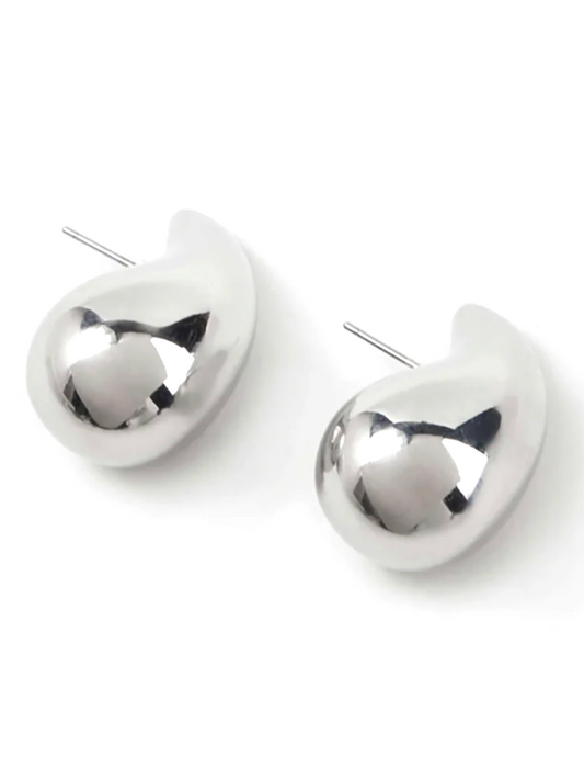 Shiny Teardrop Geometric Stud Earring