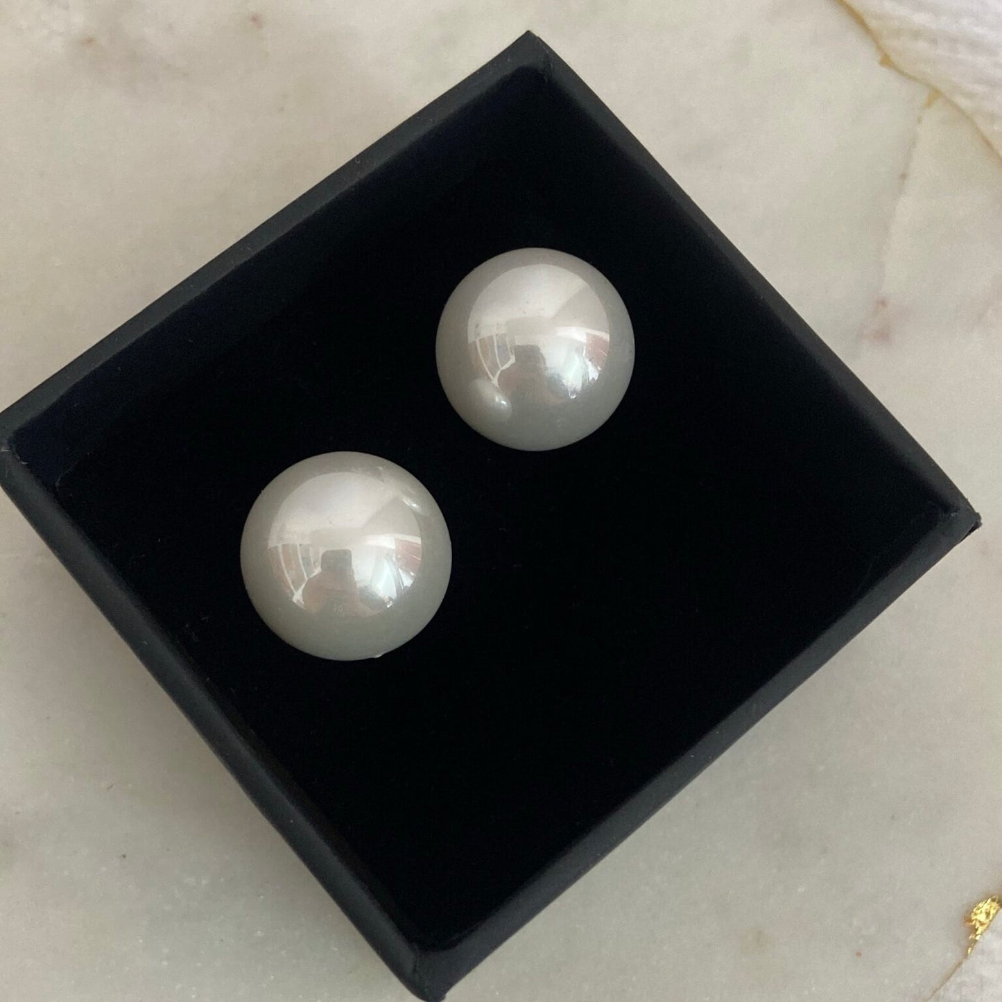 Large Ball Stud Earrings