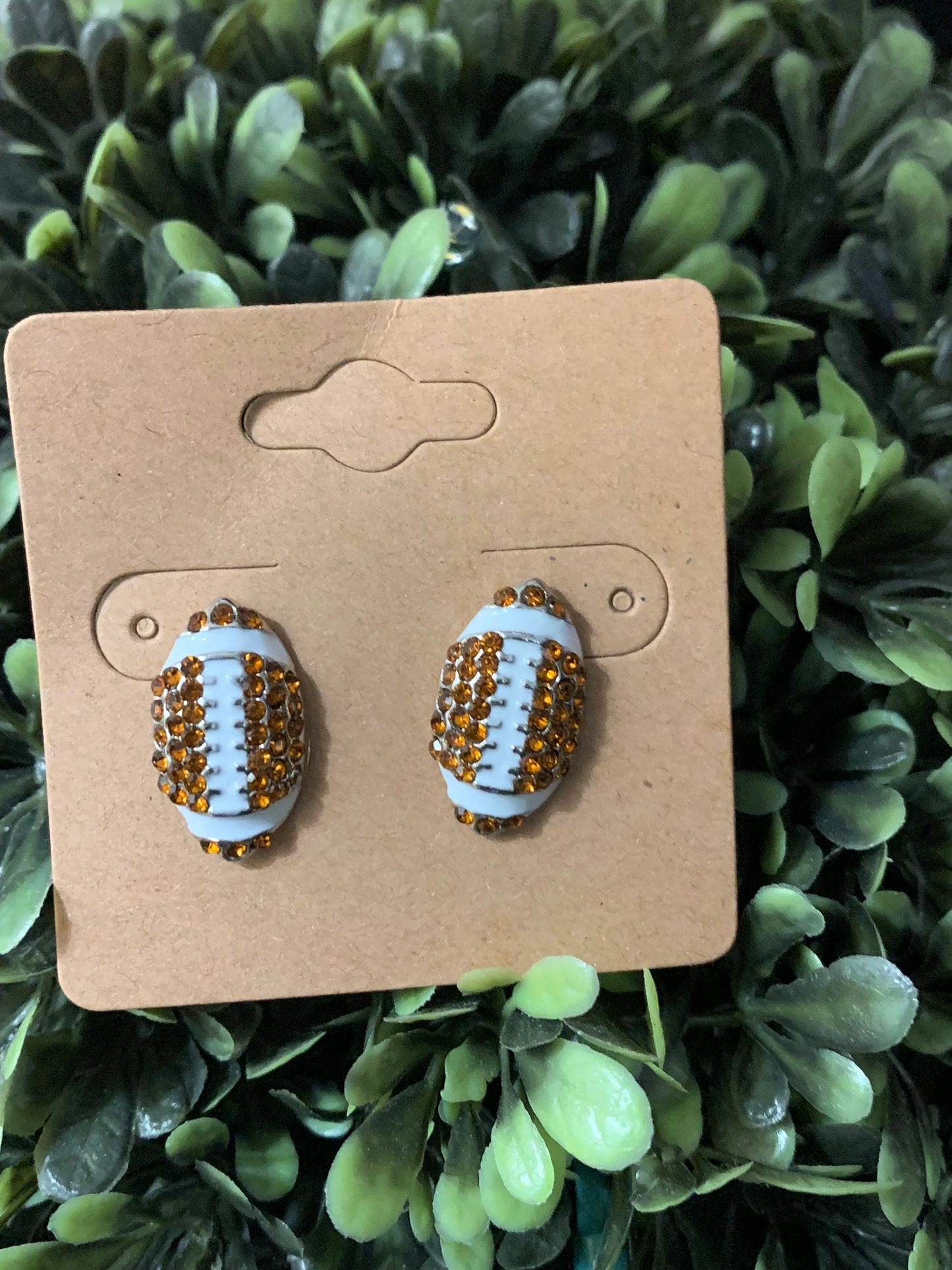 Football glit earrings