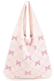 Bow Knitted Tote