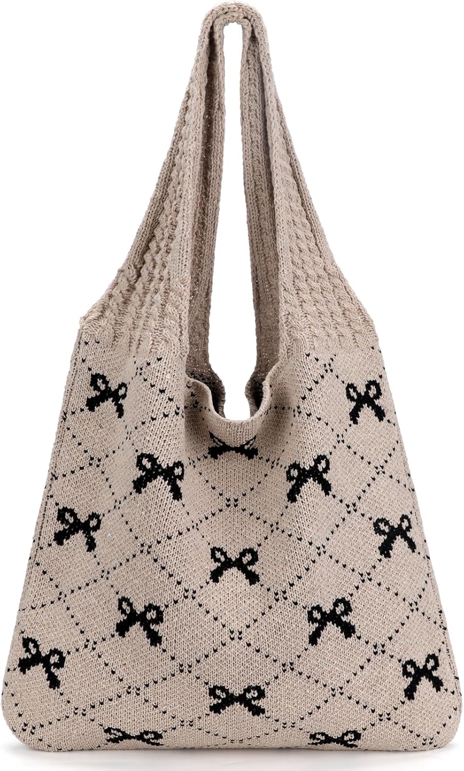 Bow Knitted Tote