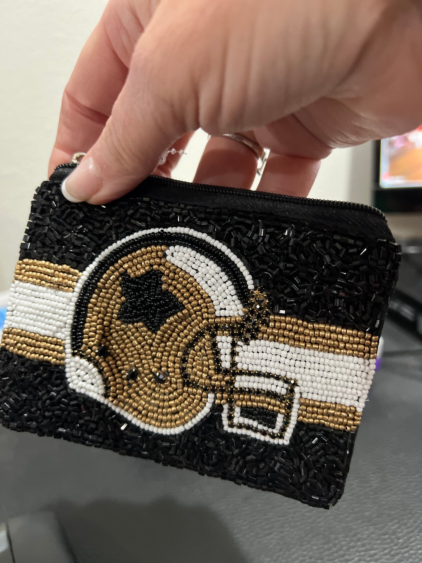 Saints Beaded Privacy Pouch