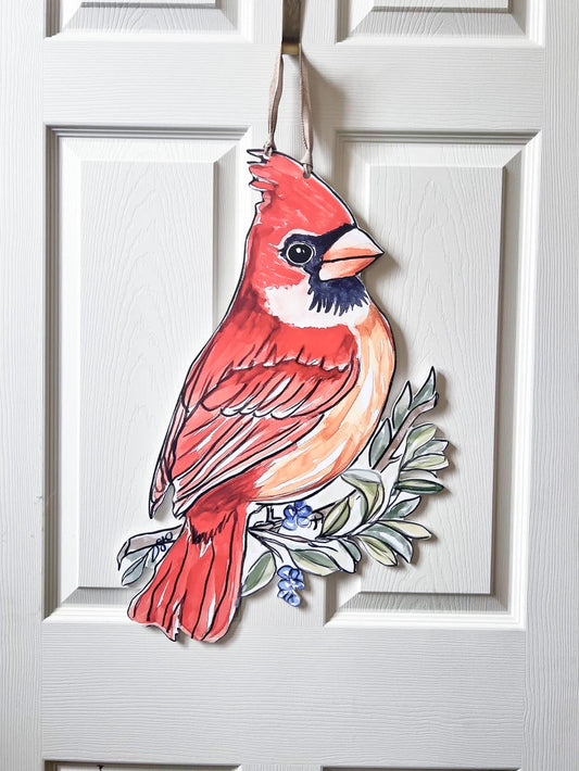 Red Cardinal Door Hanger