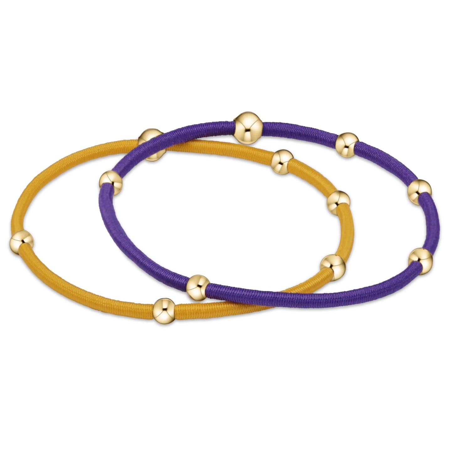 gameday "e"ssentials set - deep purple-golden yellow