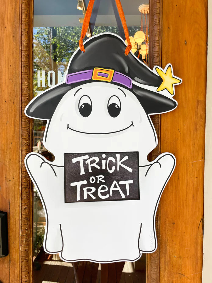 Trick or Treat Ghost Door Hanger - The Season Boutique