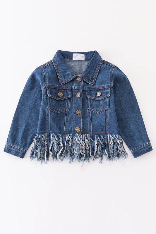 Girl's Tassel Denim Jacket