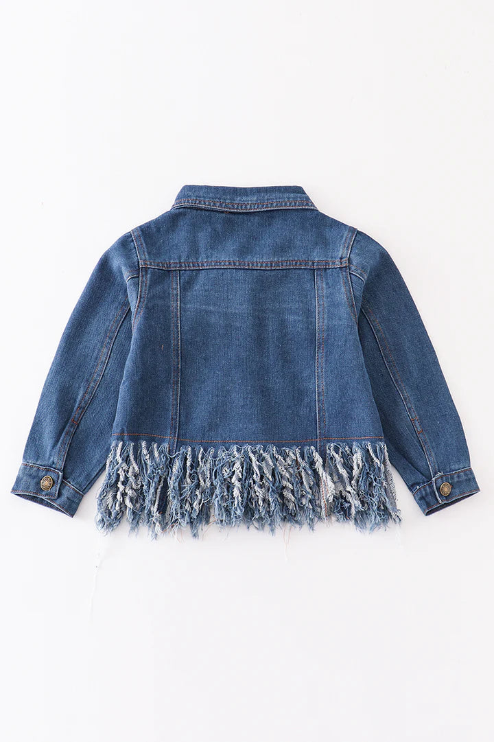 Girl's Tassel Denim Jacket