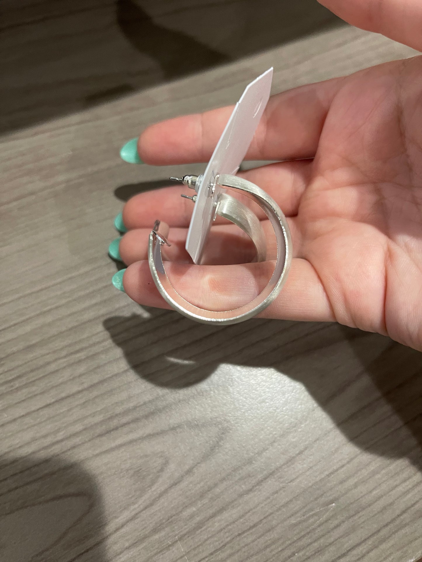 Silver Hoop Earrings