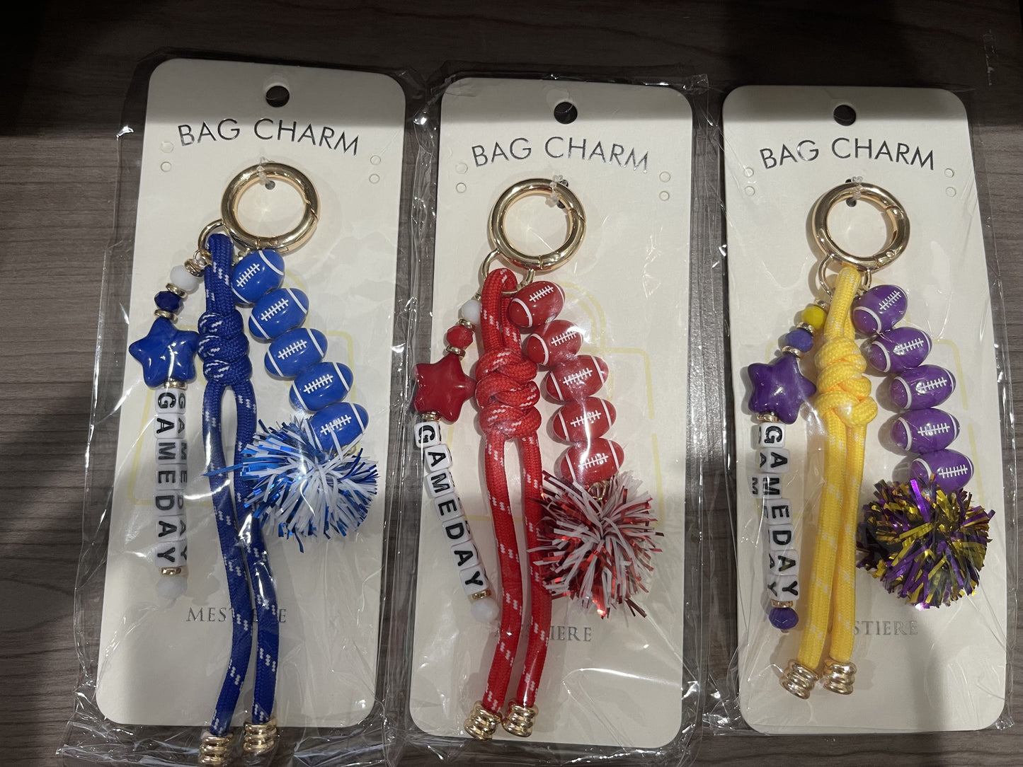 GAMEDAY BAG CHARM!