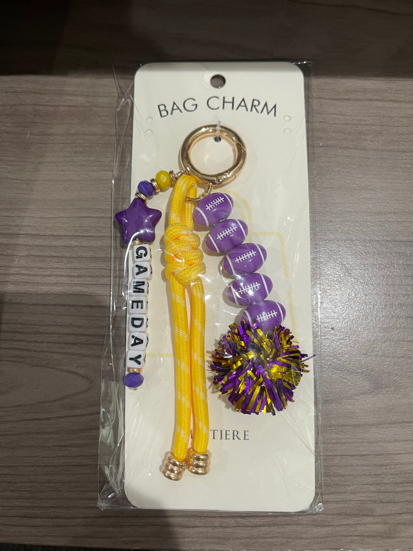 GAMEDAY BAG CHARM!