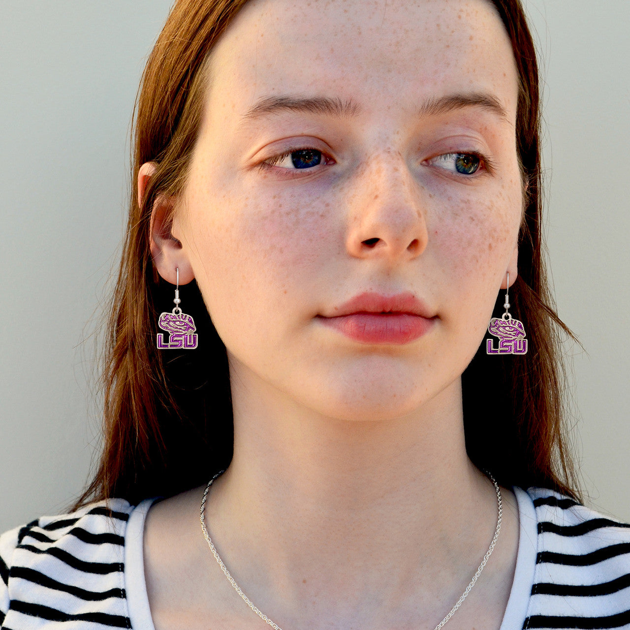 LSU Tigers Earrings- Iridescent