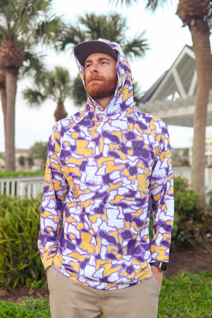 Louisiana Camo Performance Hoodie - The Season Boutique