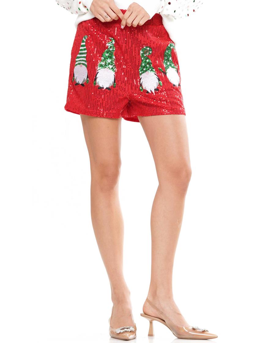 Sequin Christmas Shorts