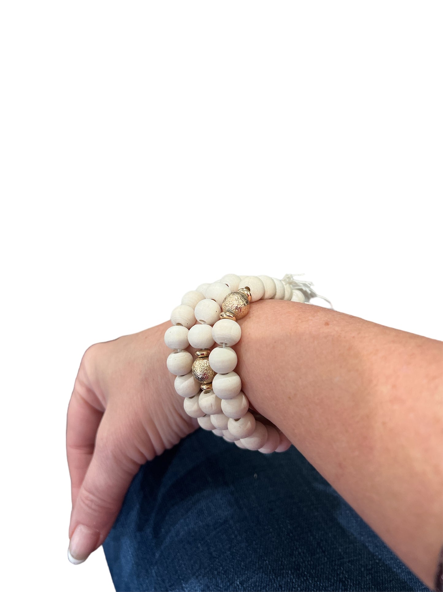 Satin Ball Clay Bracelet