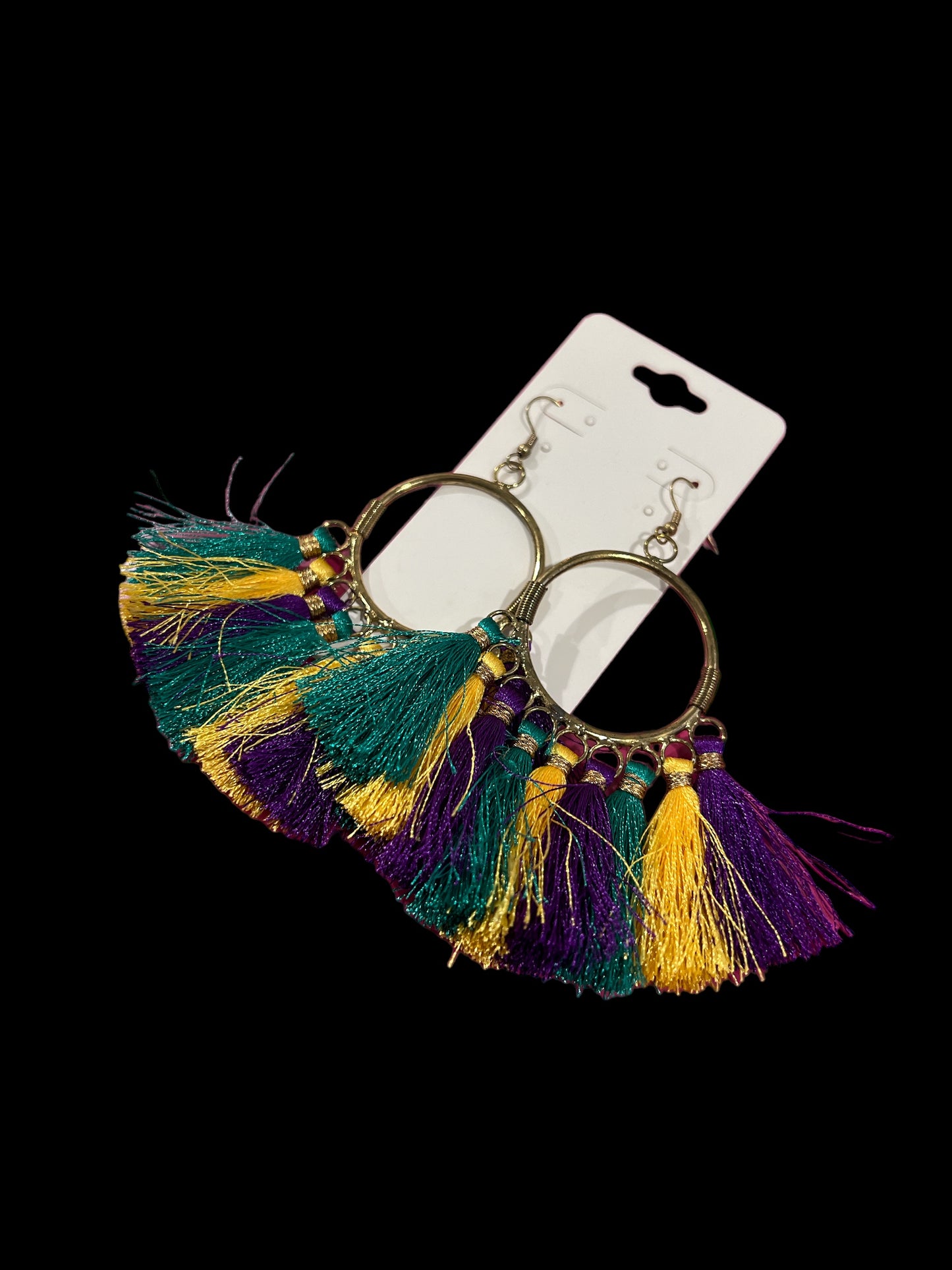 Mardi Gras Earrings tassels