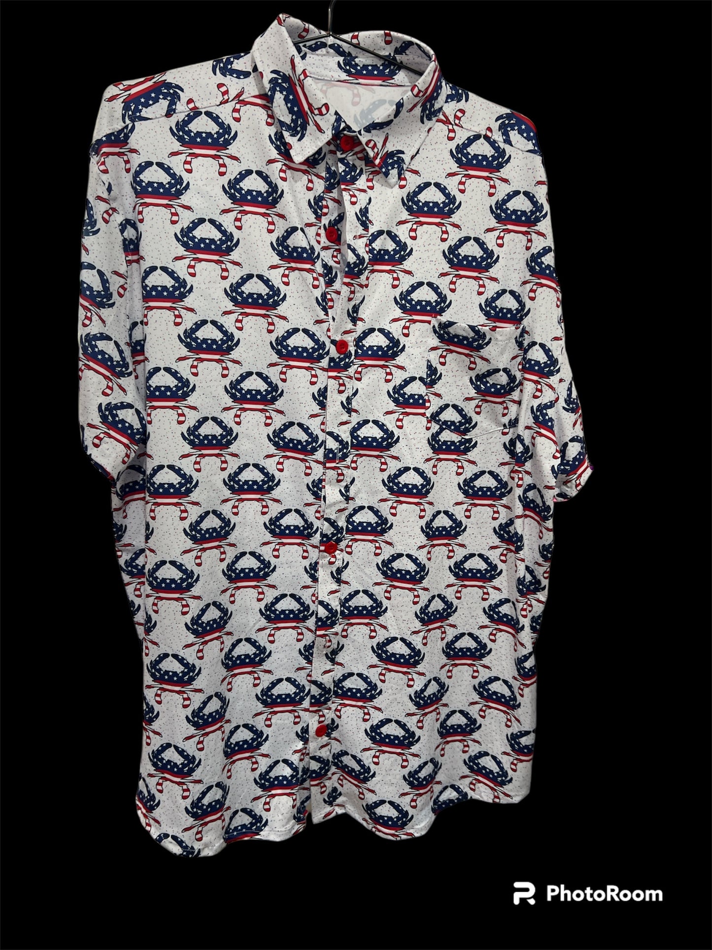 Patriotic Crab Men's Shirts