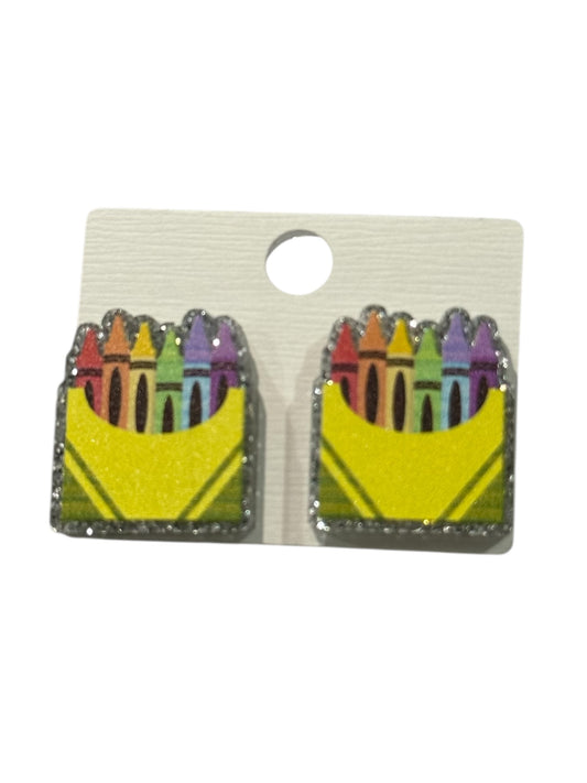 Crayon Stud Earrings