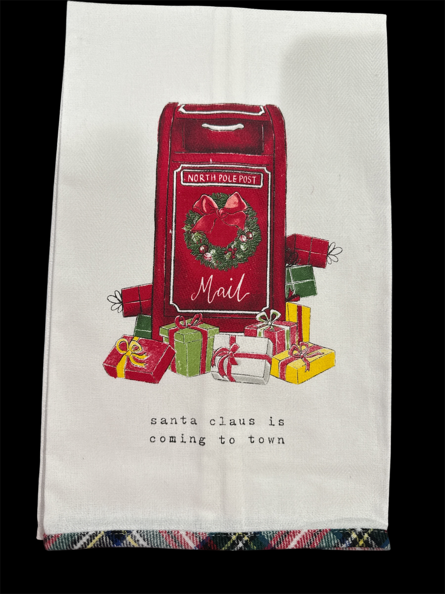 Santa Is Coming Printed Towel