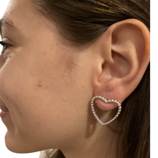 Open Heart Earrings